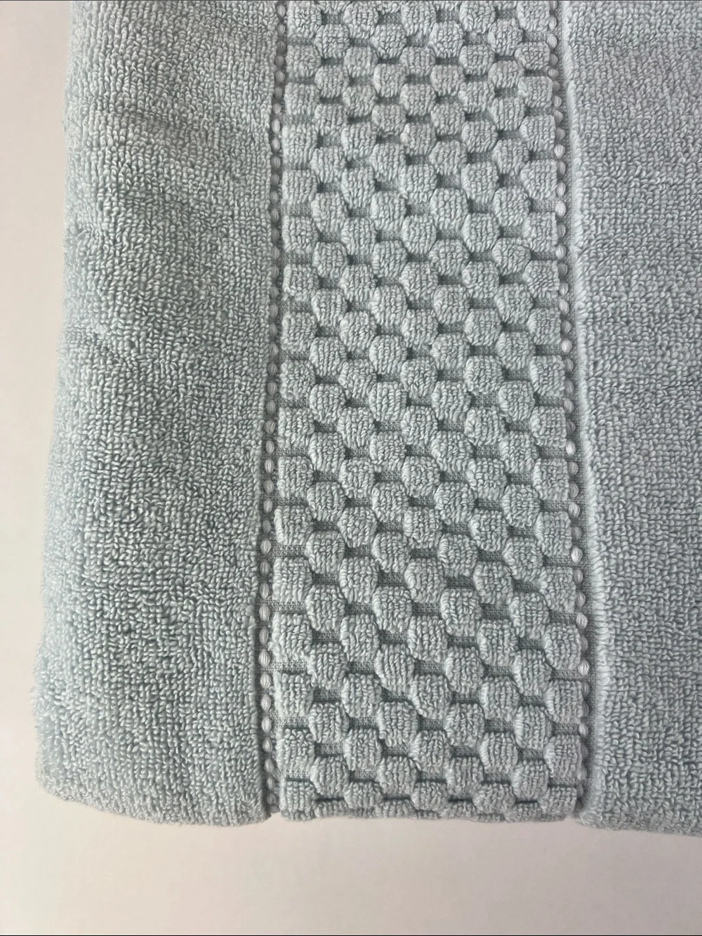 DKNY Bath Sheet Set 2 Pale Blue Towels Plush Cotton Quick Dry Zero Twist NEW